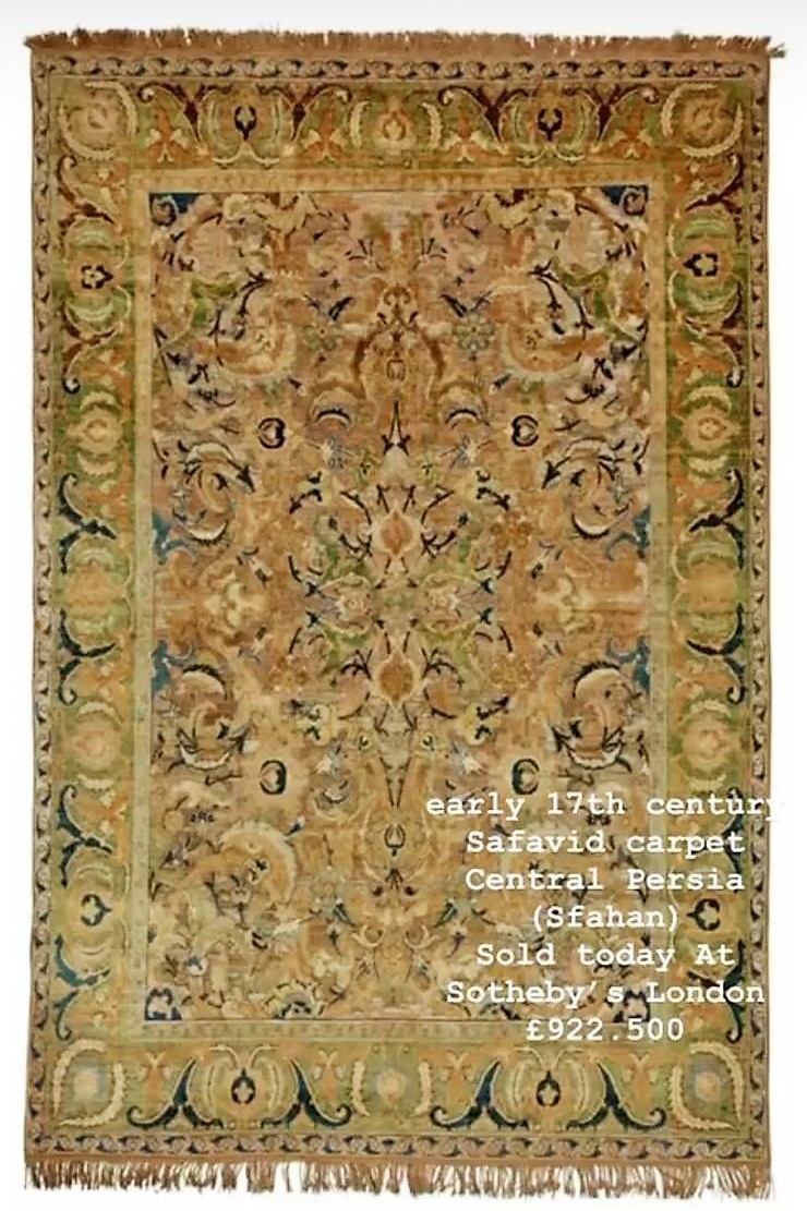 Early 17th century Safavid carpet Central Persia